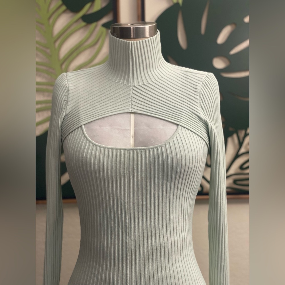 Jonathan Simkhai beautiful mint color knit dress NWOT - Picture 6 of 8